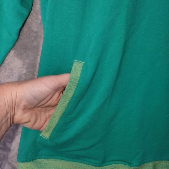 Weekends by Chico's Women's L Green 3/4 Sleeve‎ Pullover Sweatshirt Style Top - Picture 7 of 10